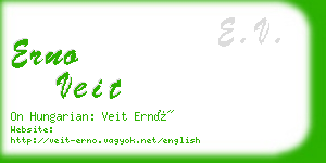 erno veit business card